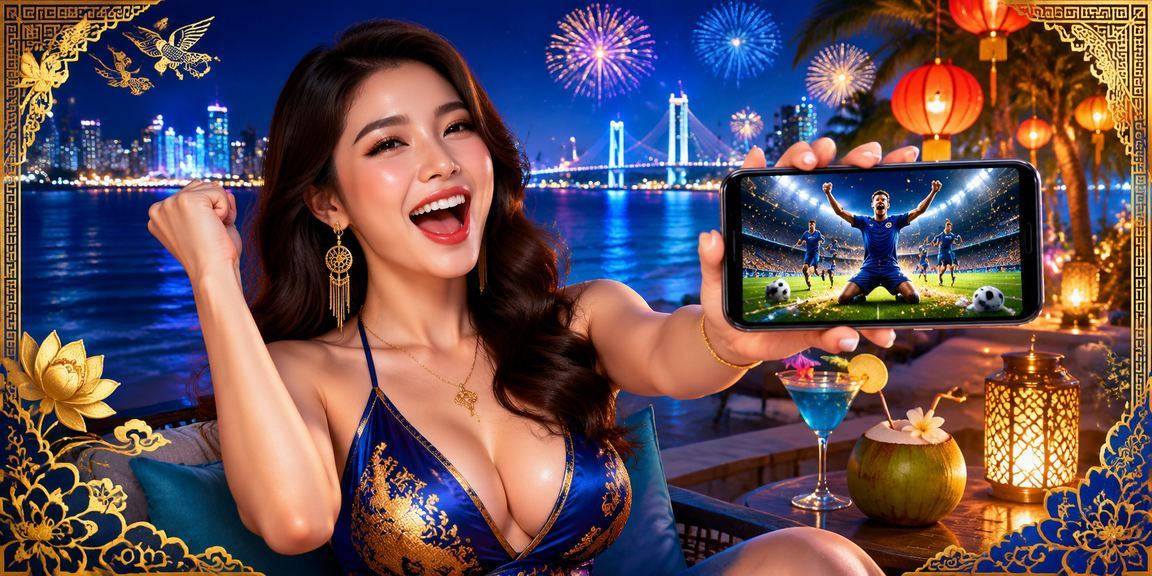 Người dùng Đà Nẵng kiểm tra voucher ưu đãi thể thao trên điện thoại tại bãi biển