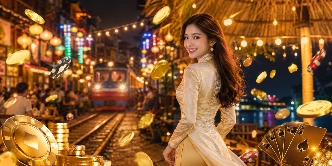 Không khí lễ hội và giải trí casino tại Hà Nội với áo dài truyền thống